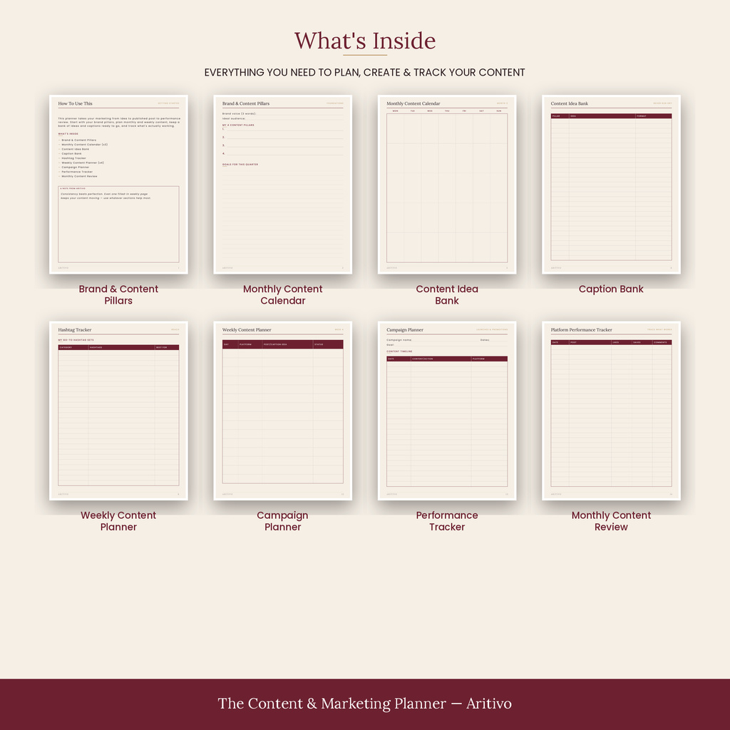 The Content & Marketing Planner