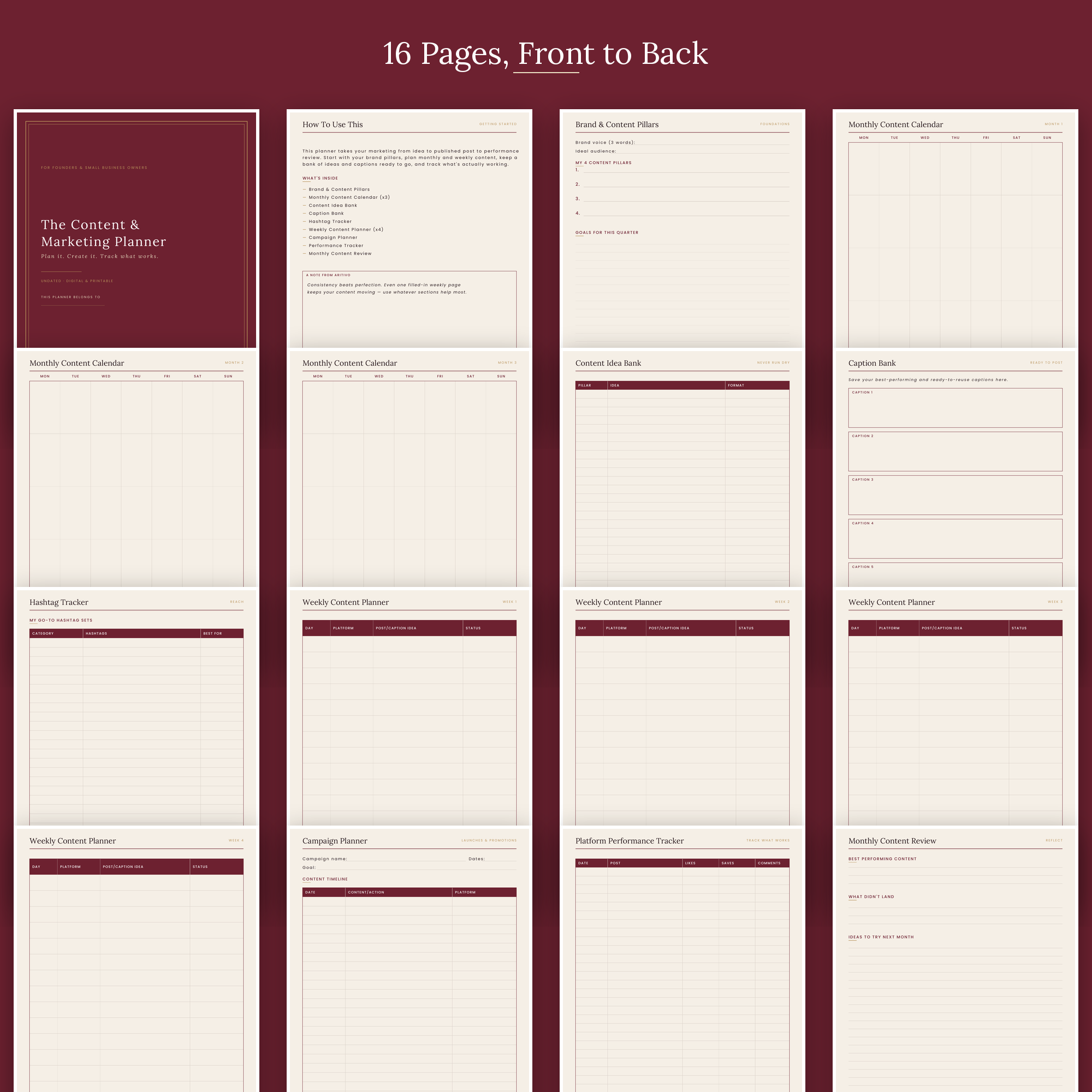 The Content & Marketing Planner