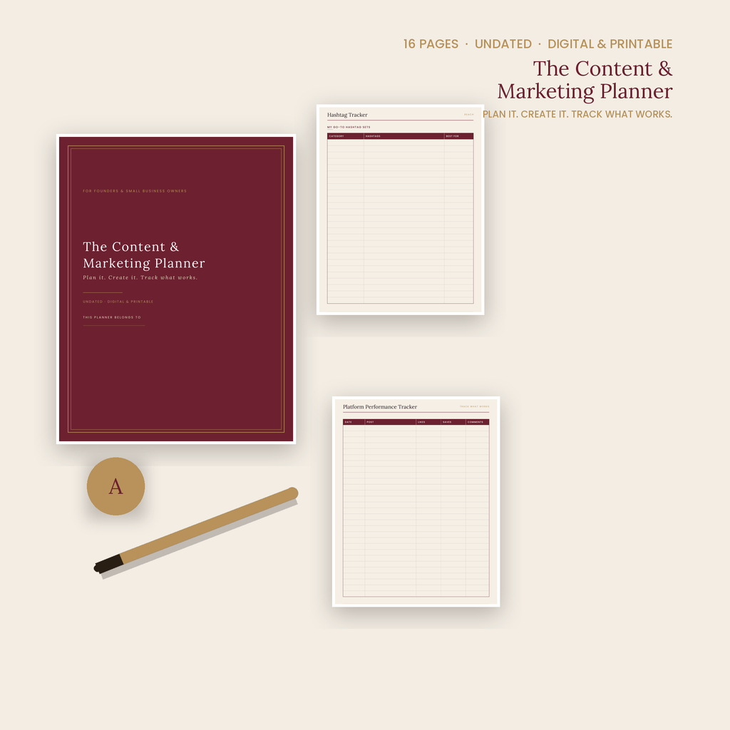 The Content & Marketing Planner