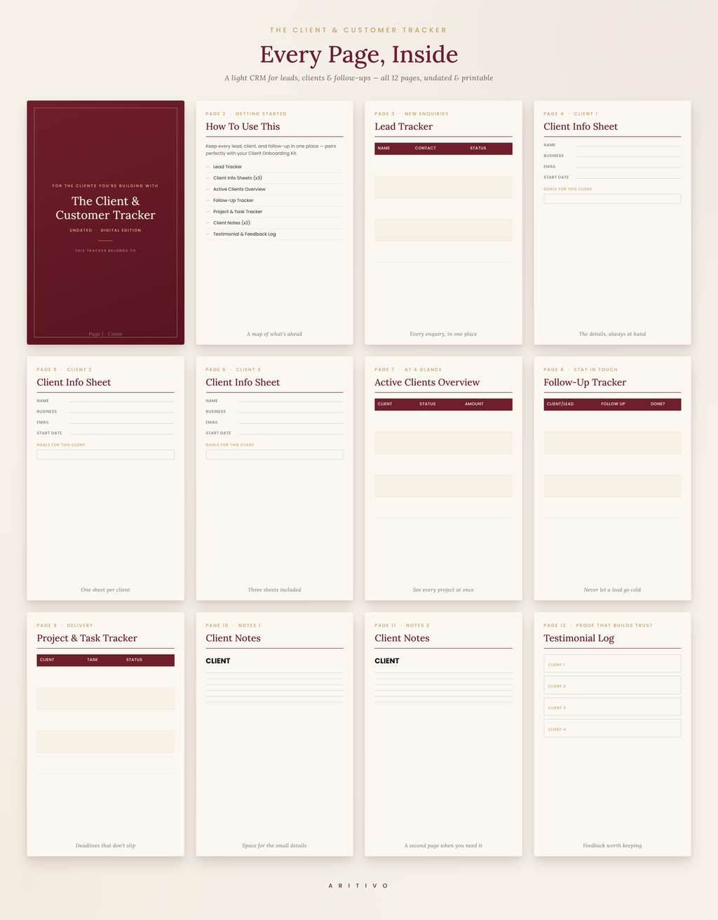 The Client & Customer Tracker