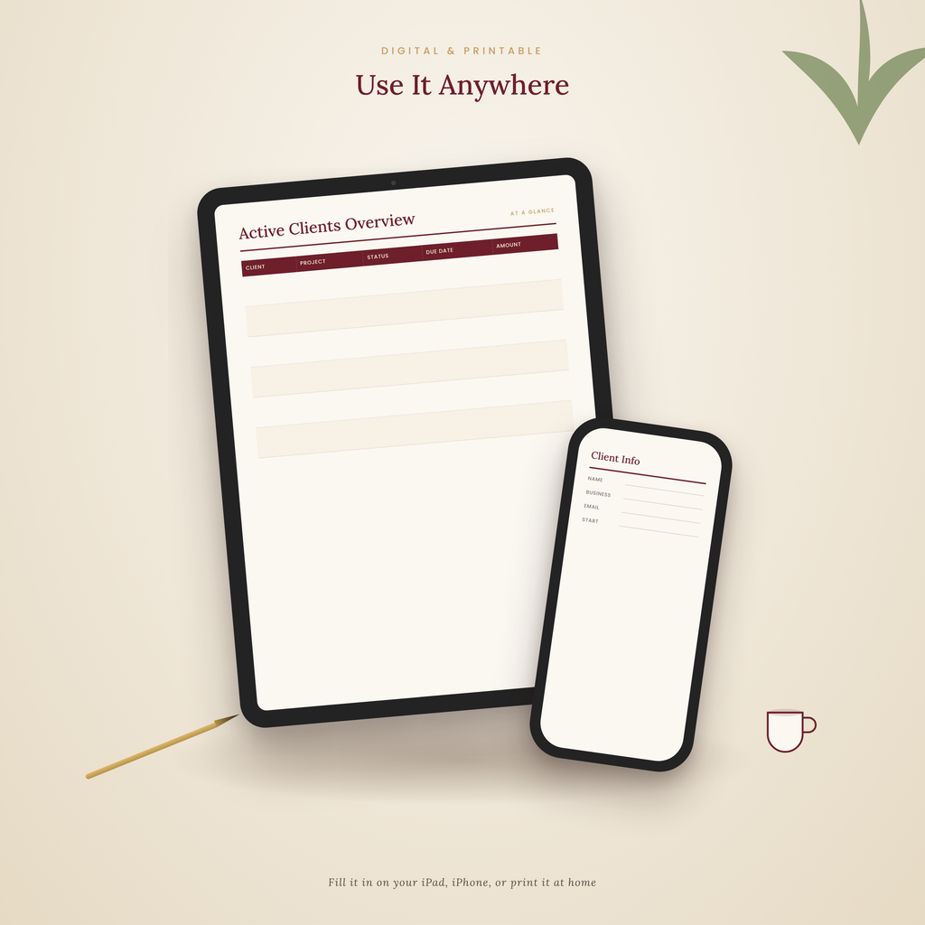 The Client & Customer Tracker