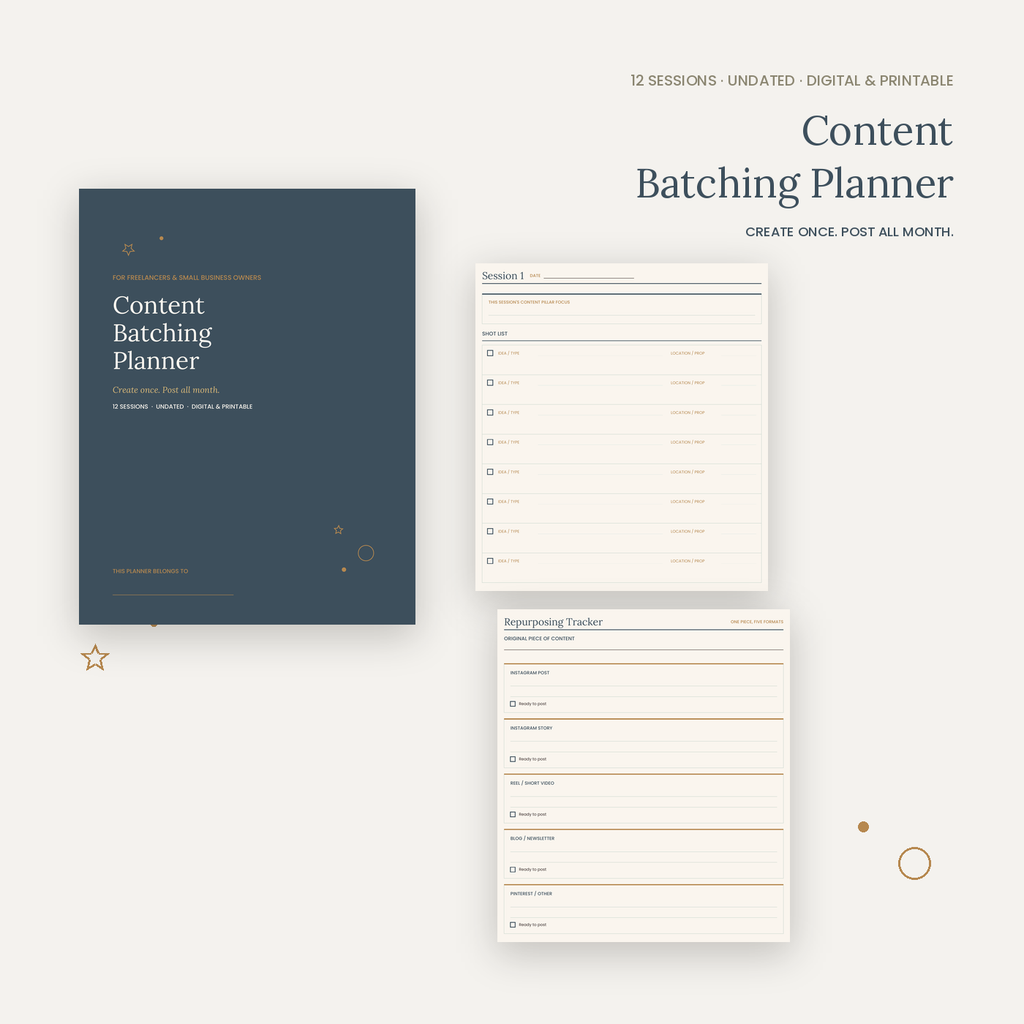 Content Batching Planner