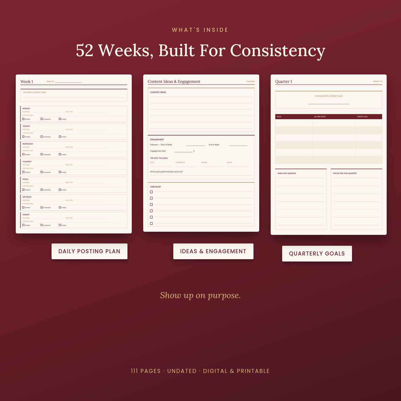 The Content Calendar