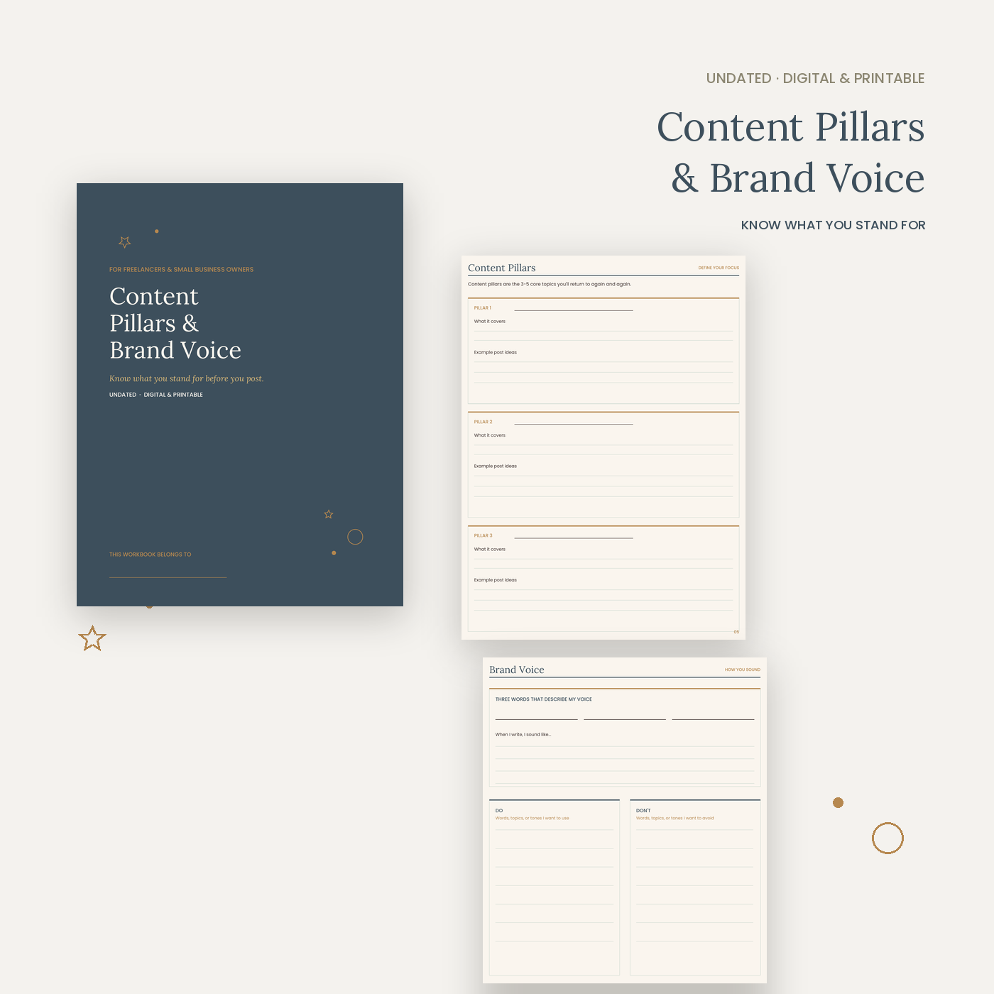 Content Pillars and Brand Voice Workbook