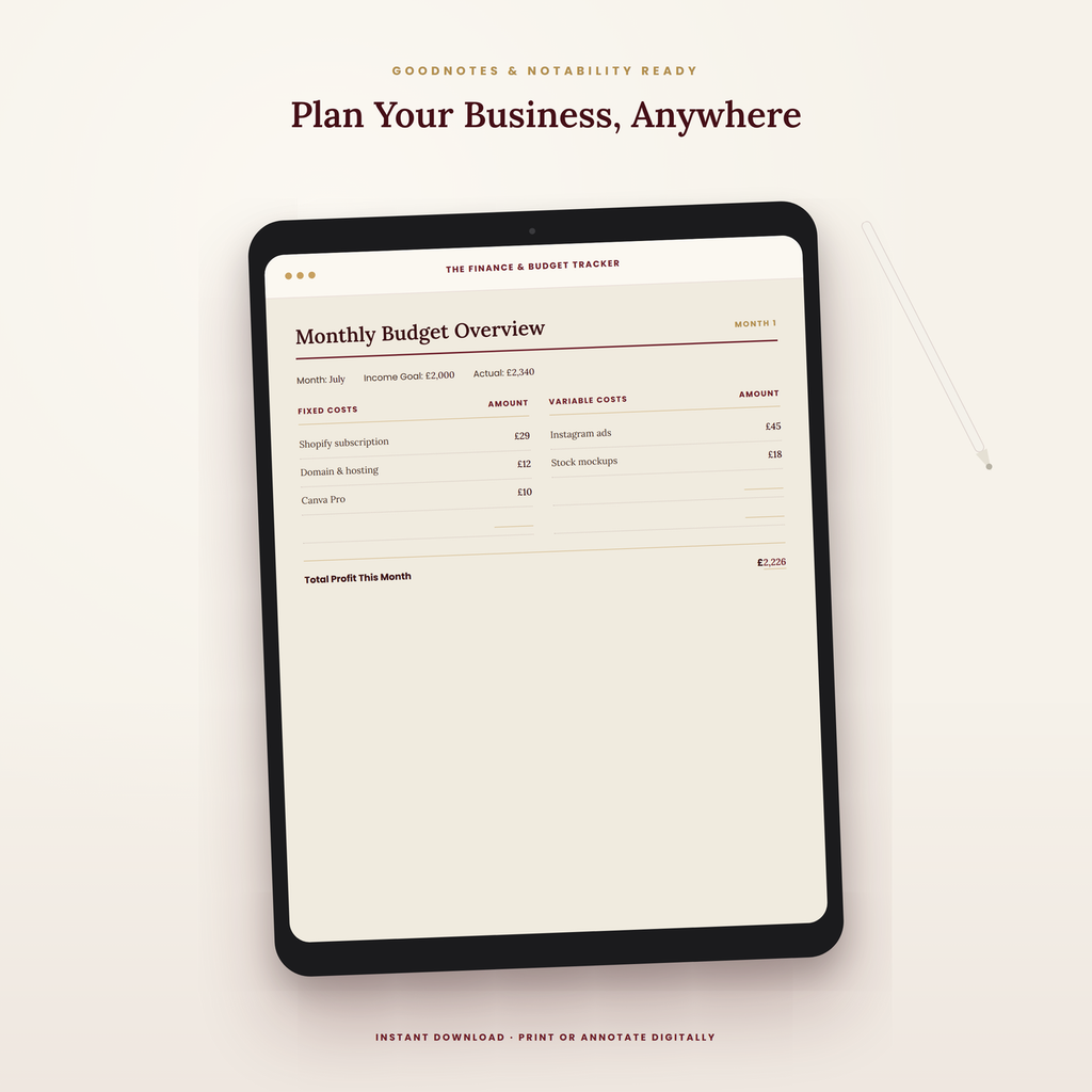 The Finance & Budget Tracker