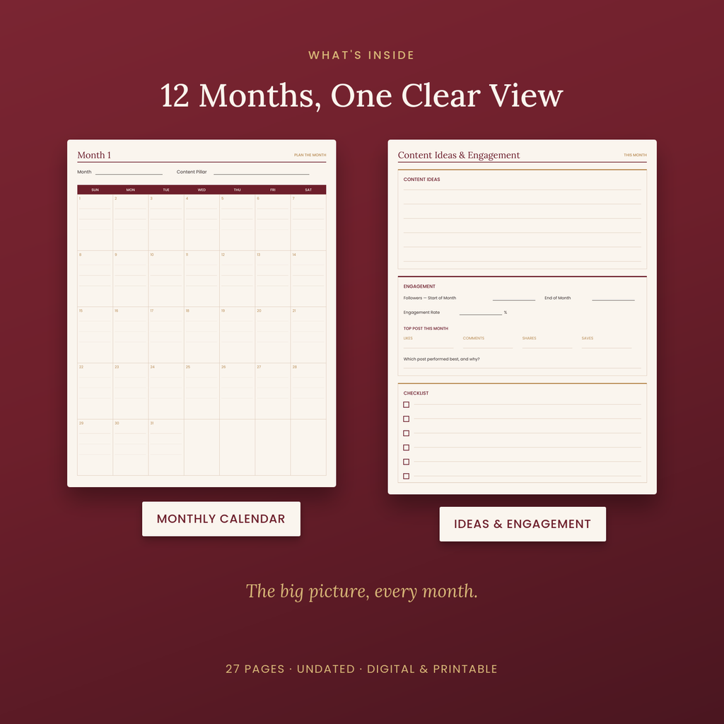 The Monthly Content Planner