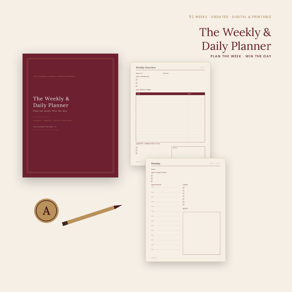 The Weekly & Daily Business Planner